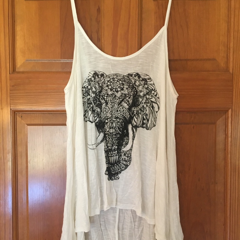 Off White/Cream Top Size L New